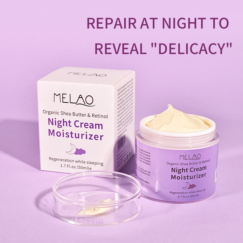 MELAO Pure Retinol Anti-Aging Night Cream 50g | MELAO পিওর রেটিনল অ্যান্টি-এজিং নাইট ক্রিম