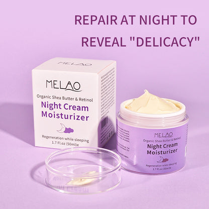 MELAO Pure Retinol Anti-Aging Night Cream 50g | MELAO পিওর রেটিনল অ্যান্টি-এজিং নাইট ক্রিম