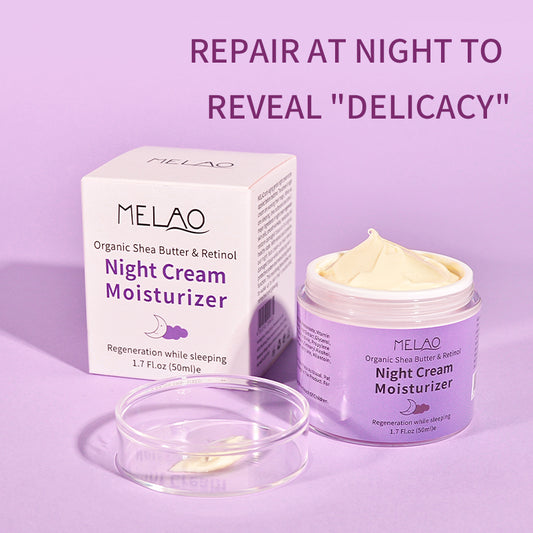 MELAO Pure Retinol Anti-Aging Night Cream 50g | MELAO পিওর রেটিনল অ্যান্টি-এজিং নাইট ক্রিম