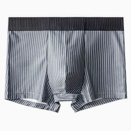 Black & Sky Blue 2‑Pack Combo – Men’s Cotton Striped Boxer Briefs Bangladesh