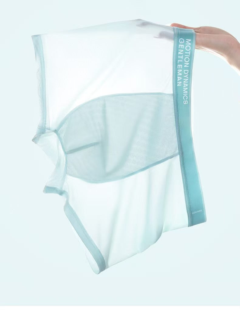Men’s Thin Ice Silk Boxer Shorts – Breathable, Antibacterial all seasons
