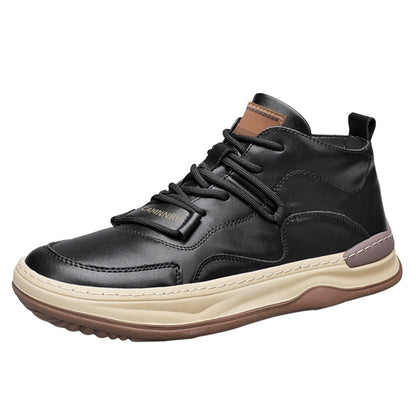 Men's Shoes Autumn New High-top Casual Shoes All-match Fashion Sports Trendy Shoes for Teenagers and Students Waterproof Non-slip Sneakers