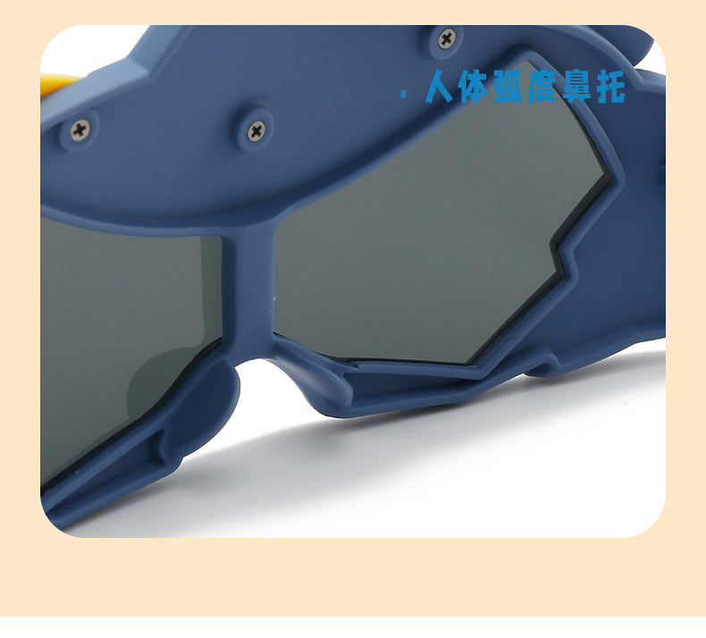 2026 New Soft Silicone Kidsren's Sunglasses for Outdoor Travel, Fashionable Cartoon Kidsren's Polarized Sunglasses with Uv Protection