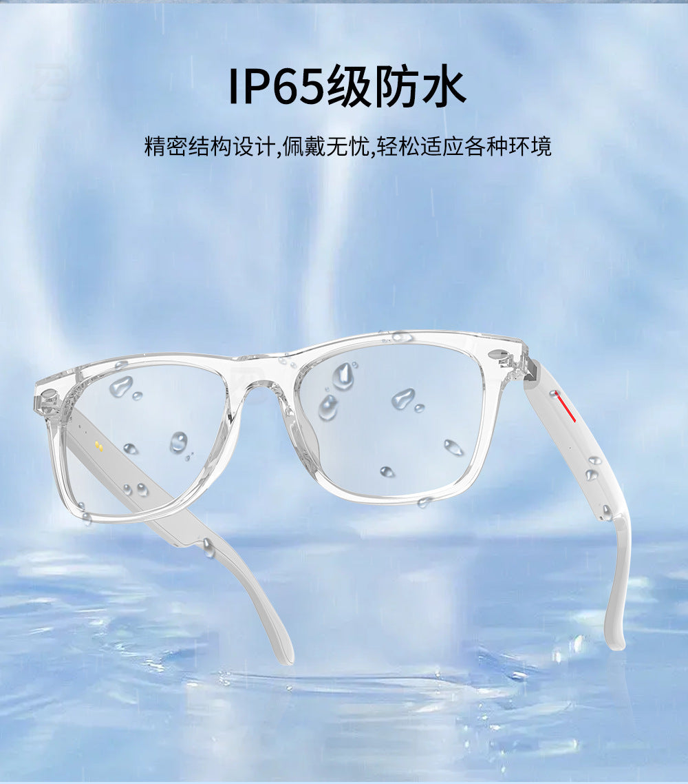 Smart Ai Bluetooth Translation Glasses, Sunglasses, Polarized, Anti-Uv, Anti-Blue Light, Listening to Music and Calls, Transparent Lens Replacement