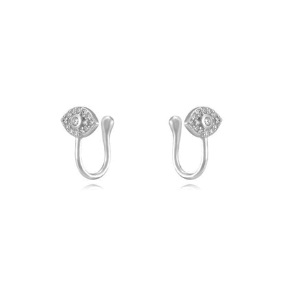 Cross-Border Exclusive Supply of Versatile and High-End Ear Cuffs with an Instagram-Worthy Style, Featuring a Fashionable and Simple U-Shaped Design with Diamond Accents and a Unique Ear Cuff Earring Set