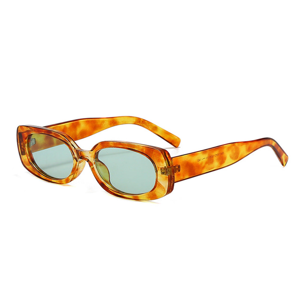 New Stylish Casual Simple Square Small Frame Sunglasses Ins Outdoor Fashion Driving Anti-Uv Sunglasses Trend
