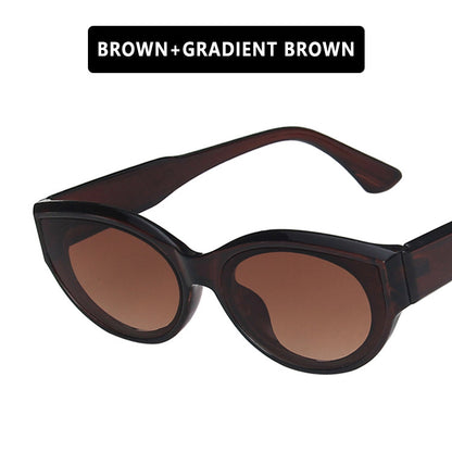 Cross-Border European and American Personalized Sunglasses 2020 New Retro Hip-Hop Oval Sunglasses Street Style Fashion Sunglasses