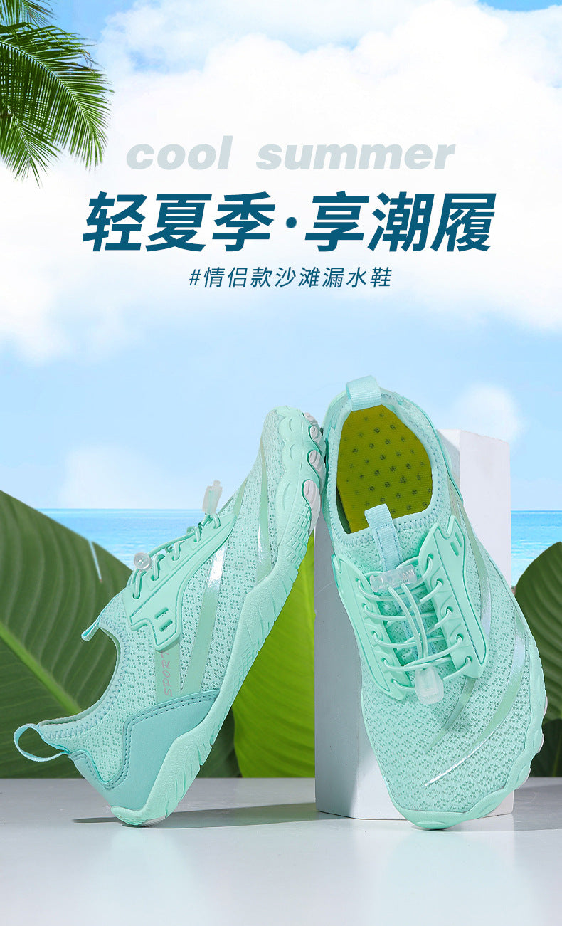 New Outdoor Beach Shoes Swimming Diving Wading Shoes Couple Non-slip Tracing Shoes Hiking Five Finger Fitness Hiking Shoes