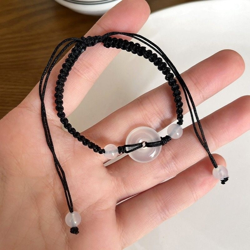 New Chinese Style Design Sense Plum Blossom Woven Bracelet for Women Chinese Style Adjustable Woven Hand Rope Gifts Hand Woven Rope