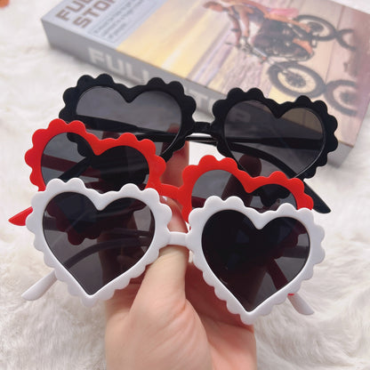 Children's Heart Sunglasses for Boys and Girls, Anti-Uv Sunglasses, Cute Girls, Peach Heart, Kidsren's Glasses Factory, Kidsren