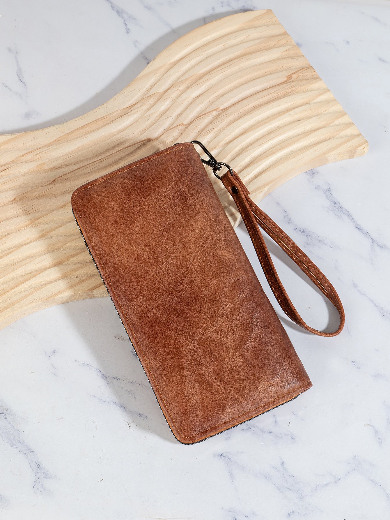 2025 Factory Direct Supply New Women's Wallet Retro Color Polished Multi-Card Slot Long Bag Wholesale Cross-Border