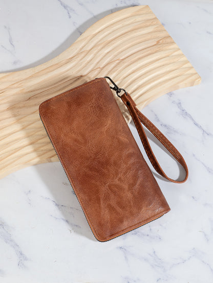 2025 Factory Direct Supply New Women's Wallet Retro Color Polished Multi-Card Slot Long Bag Wholesale Cross-Border