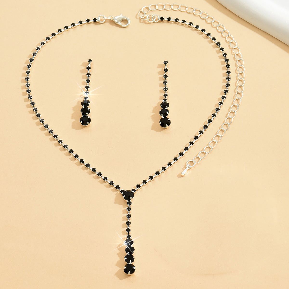 Factory Direct Approval Fashion Wedding Wedding Photography Accessories Earrings Necklace Bracelet Set Combination Multiple Choice