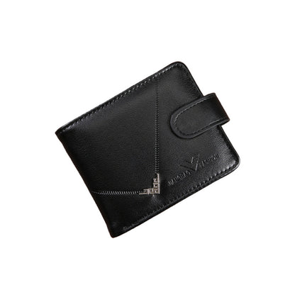 Cross-border Dropshipping Business Fashion Hasp 80% Off Short Wallet Male Multi-card Driver's License Multifunctional Men's Wallet