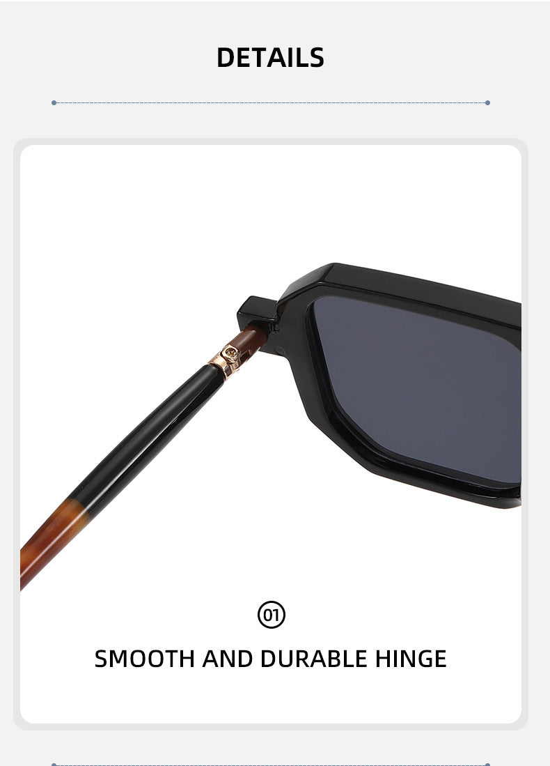 You, me, him, cross-border trend, retro, literary and modern sunglasses, Instagram street flat glasses, fashion sunglasses T2622