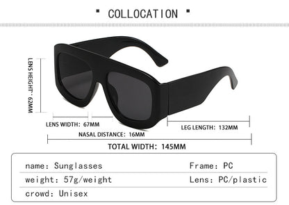 2024 generous frame European and American simple sunglasses fashion wear party party sunglasses for men and women