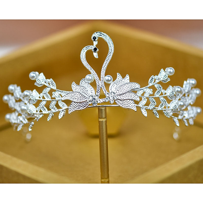 Bridal Crown Tiara Rhinestone Crown Wedding Dress Diamond Costume Eighteenth Birthday Coming-Of-Age Ceremony Birthday Princess Hair Accessory