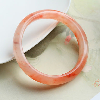 Imitation Chalcedony Bracelet Round Thick Jingle Bracelet New Chinese Style Cheongsam Accessories Guifei Bracelet Guofeng Bracelet Accessories Bracelet