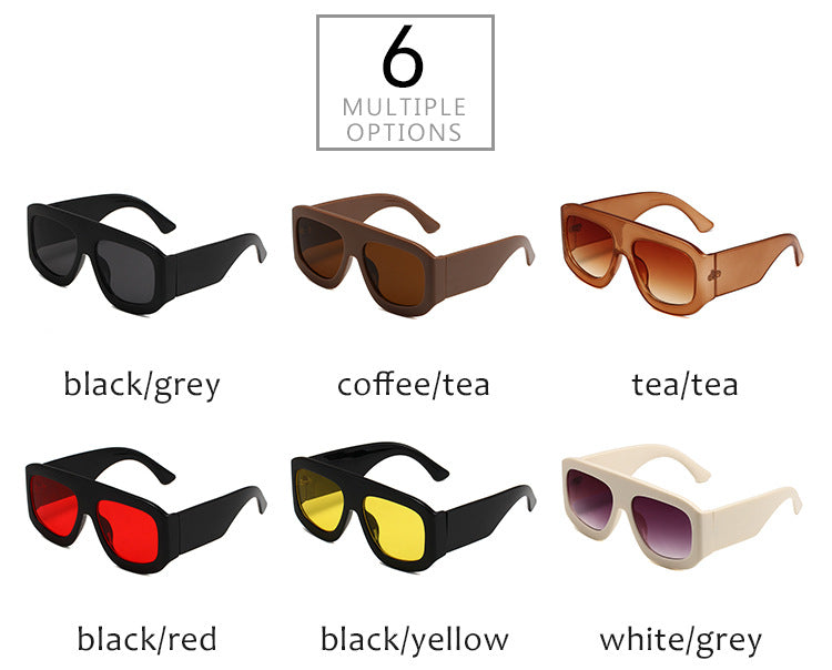2024 generous frame European and American simple sunglasses fashion wear party party sunglasses for men and women