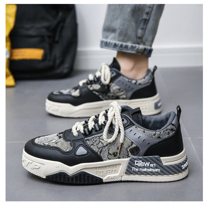 National Trend Men's Shoes 2024 Autum New Breathable Canvas Shoes Men's Niche Original Casual Shoes Sneakers Thick-Soled Student Shoes