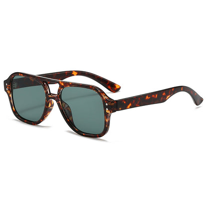 New European and American Ins Internet Celebrity Sunglasses Men's Cross-border Punk Trendy Show Sunglasses Double-beam Sunglasses Women's High-end Sense