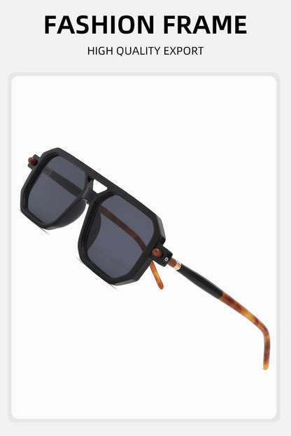 You, me, him, cross-border trend, retro, literary and modern sunglasses, Instagram street flat glasses, fashion sunglasses T2622
