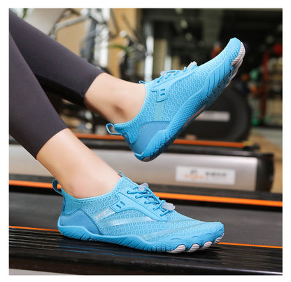New Outdoor Beach Shoes Swimming Diving Wading Shoes Couple Non-slip Tracing Shoes Hiking Five Finger Fitness Hiking Shoes