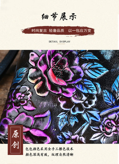 HENGDEWEI Vintage Genuine Leather Women’s Long Wallet | মেয়েদের প্রিমিয়াম লেদার লং ওয়ালেট