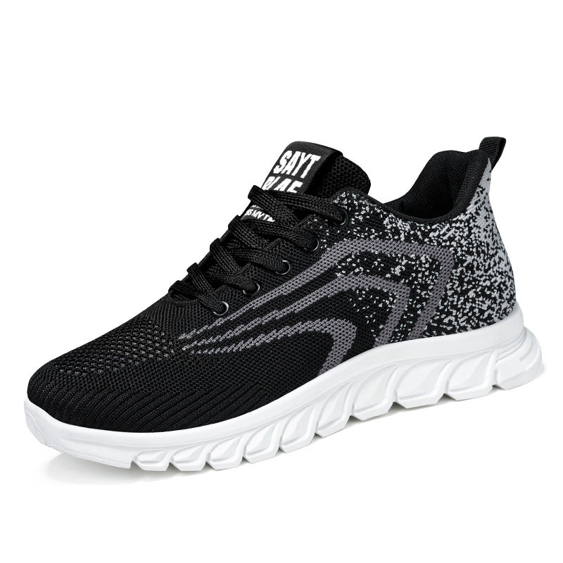 Sports Shoes for Men, New Summer Running Shoes, Breathable Korean Style Trendy Casual Shoes, Popular Lace-Up Shoes for Students, Men