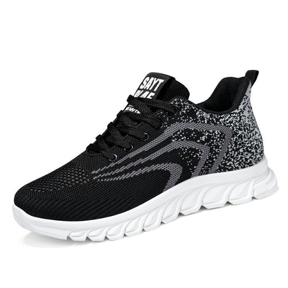 Sports Shoes for Men, New Summer Running Shoes, Breathable Korean Style Trendy Casual Shoes, Popular Lace-Up Shoes for Students, Men