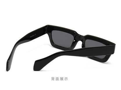 Retro Concave Small Frame Square Sunglasses 2023 New Sunglasses European and American Cross-Border Street Photography Sun Protection Trendy Sunglasses