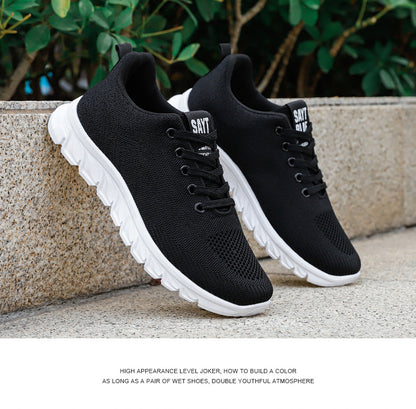 Sports Shoes for Men, New Summer Running Shoes, Breathable Korean Style Trendy Casual Shoes, Popular Lace-Up Shoes for Students, Men