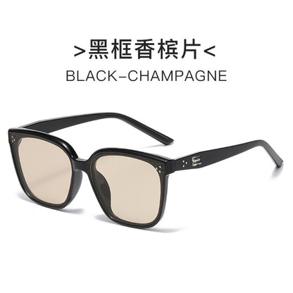 Three-Point Square Gm Sunglasses for Women, High-End Korean Fashion Sunglasses, Trendy Uv Protection Small Frame for Men