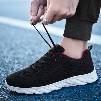 New Adult Spring and Summer Trendy Shoes Mesh Sports Casual Shoes Running Shoes Lightweight Mesh Shoes Male Students Cloth Shoes