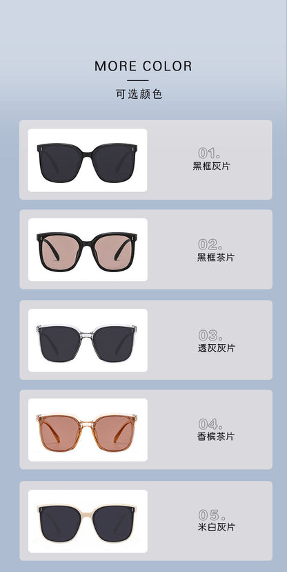 Folding Sunglasses New Style High-End Look Slimming Face Uv Protection Driving Fashion Polarized Glasses for Men and Women Cross-Border Trade