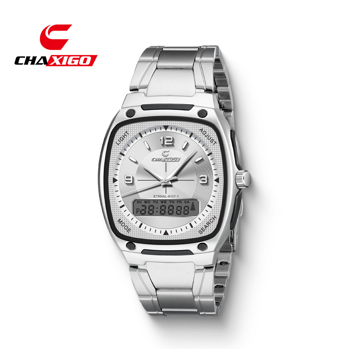CHAXIGO fashion men's watch luminous waterproof alloy men's square electronic watch a generation of hair