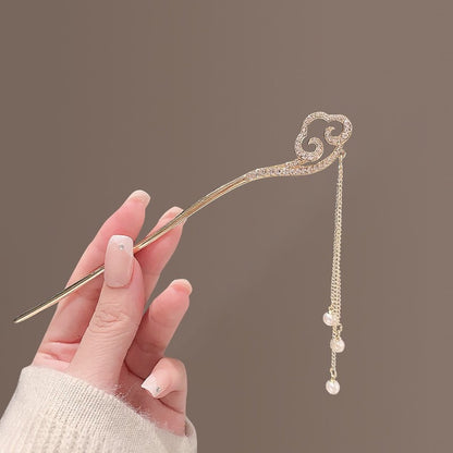 Hair Hairpin Collection Antique Temperament Disc Hair Hairpin Now New Chinese Style High-end Hanfu Accessories Hair Hairpin Headwear Hair Accessories for Women