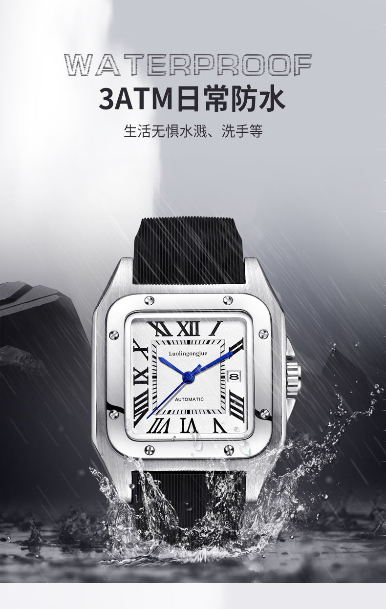 Hollow striped shandushi automatic mechanical wholesale men's watch men's atmospheric large dial waterproof mechanical watch