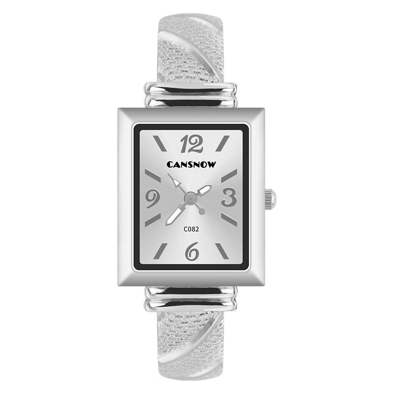 CANSNOW new hot sale Women's Watch All-match golden bracelet personality fashion bracelet quartz watch for women
