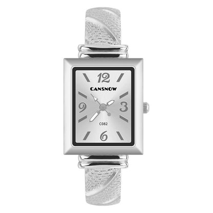CANSNOW new hot sale Women's Watch All-match golden bracelet personality fashion bracelet quartz watch for women