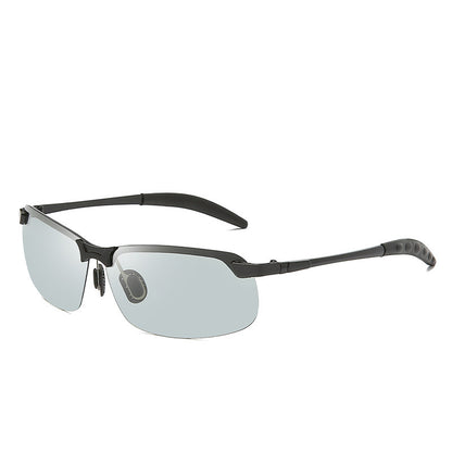 Polarized Glasses 3043 Color Changing Polarized Sunglasses Men's Fashion Fish Shooting Color Changing Glasses Outdoor Sports Sunglasses