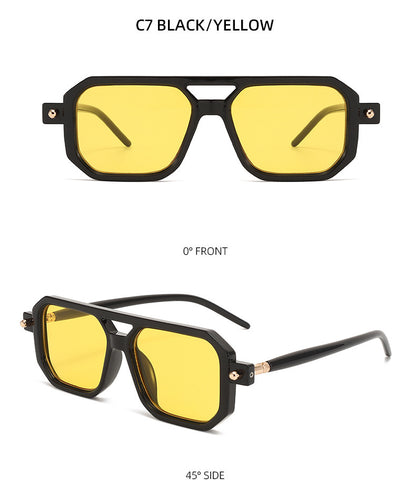 You, me, him, cross-border trend, retro, literary and modern sunglasses, Instagram street flat glasses, fashion sunglasses T2622