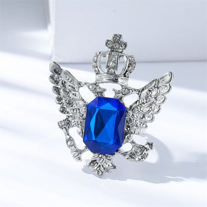 Tie Buckle Cross-Border Hot-Selling Formal Accessories Personalized Trendy Men's Rudder Eagle Chinese Style Flowery Gold Men's Tie