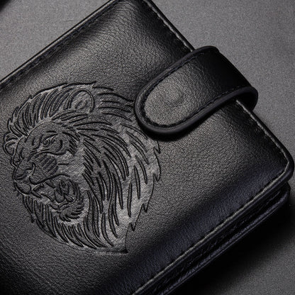 Dropshipping Cross-Border Manufacturer Wholesale Men's Wallet Pu Leather Short Zipper Buckle Wallet New Wallet Coin Purse