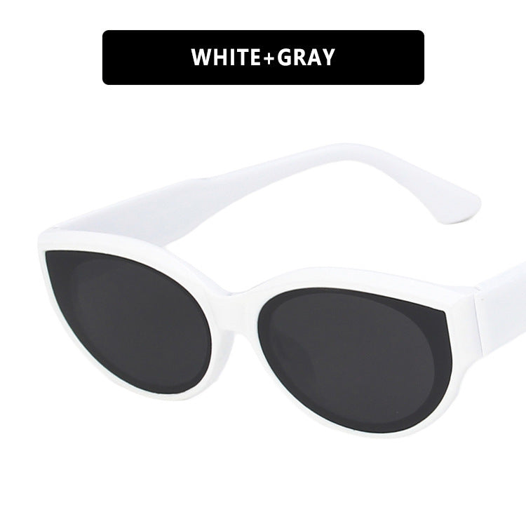 Cross-Border European and American Personalized Sunglasses 2020 New Retro Hip-Hop Oval Sunglasses Street Style Fashion Sunglasses
