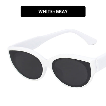 Cross-Border European and American Personalized Sunglasses 2020 New Retro Hip-Hop Oval Sunglasses Street Style Fashion Sunglasses