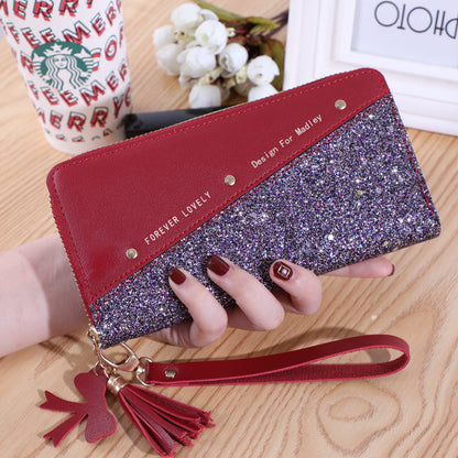 Factory wholesale Japanese and Korean long wallet women's fashion simple women's coin purse large capacity multi-card card holder wallet