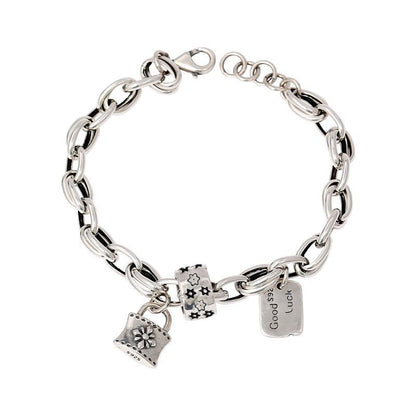 Six-pointed Star Old 925 Sterling Silver Bracelet Women's Autumn and Winter 2025 New Ins Niche Design Cold Style Couple Bracelet