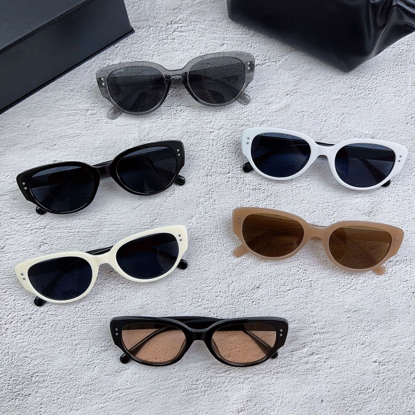 Wang Jiaer Same Style Sunglasses Women's High-end Korean Style Retro Sunglasses Men's Anti-ultraviolet Glasses 2024 New