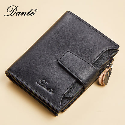 New men's wallet driver's license integrated first layer cowhide anti-theft credit card degaussing leather wallet cross-border explosions